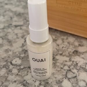 OUAI Hair Care Leave-In Conditioner in White Bottle
